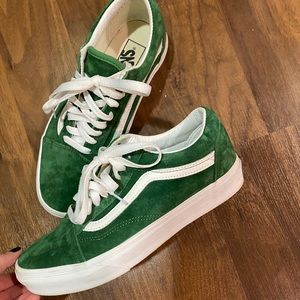 Green Suede Vans